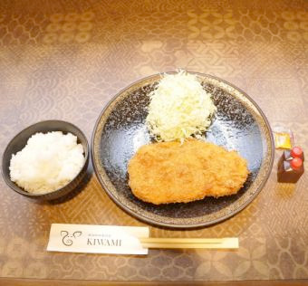 川崎の豚肉専門店 KIWAMIの三元豚ロースかつ弁当（盛り付け例）のイメージ画像